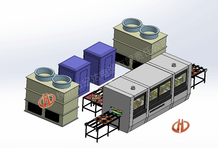 齒圈、軸承圈淬火生產(chǎn)線